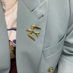 Phoenix 18K Gold Stainless Steel Waterproof Brooch